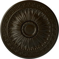 Ekena Millwork 20 OD 3 8 P Randee таван медальон, ръчно боядисан бронз
