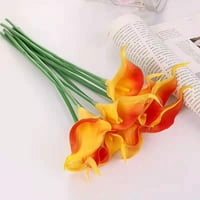 Фалшива кала лилия цветна изкуствена букет късен истински допир флорална декорация за офис домашна кухня-