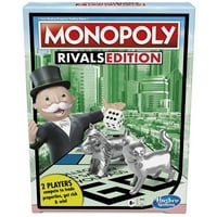 Monopoly Rivals Edition Board Game; Игра на 2 играча на главата; По -бърз геймплей от монопол