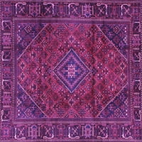 Ahgly Company Indoor Square Persian Purval Traditaly Area Cugs, 7 'квадрат