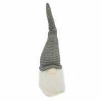Сив тъкан Gnome с ултра дълга шапка