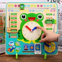 Fonwoon дървен календар образователен метеорологичен сезон играчки за ранно обучение