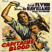 Капитан Блъд Отляво: Ерол Флин Оливия Де Хавиланд Филмов Плакат