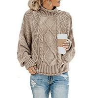 Разхлабеният пуловер за пуловер за женски костенурка