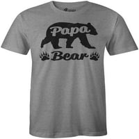 Корони Тениски Мъжка папа мечка риза-Папабеар