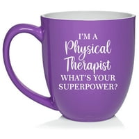 Физически терапевт суперсила смешна керамична чаша чаша чаша подарък
