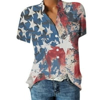 Ризи с къс ръкав копче за жени топове летни флорални блузи за жени бизнес случайни риза Блусас де Мода