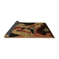 Ahgly Company Indoor Rectangle Oriental Brown Modern Area Rugs, 2 '3'