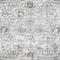 нулум Цветен дамаска розмарин бегач килим, 2 '6 10', сив