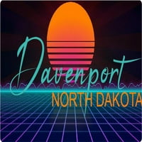Ruthville North Dakota Vinyl Decal Stiker Retro Neon Design