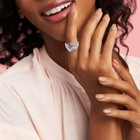 zttd модна дама пръстен цветно дъгов пръстен Пръстен прост цирконов пръстен Бижута Подарък за момичета, налични в размер 9)
