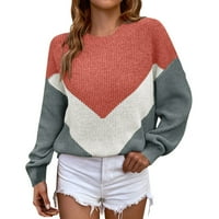Durtebeua леки пуловери за жени Половин пуловери с цип пуловери Небрежни V Врат дълъг ръкав Разхлабени джъмперни върхове