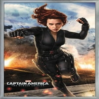Marvel - Капитан Америка - Зимният войник - Плакат за стена на Черната вдовица, 22.375 34