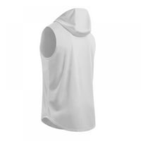 Jolly Men Sport Vest Hoodie Tank Тениски за без ръкави Суичърс, работещ с фитнес дрехи, бодибилдинг върхове