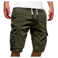 Товарни панталони за мъже спортни къси панталони Размер Лято плюс ежедневни мъжки панталони Зелени