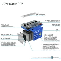 YTX4L -BSGEL 12V 3AH Гел замяна на батерията, съвместима с Yamaha Scooter Riva Jog Deep Cycle - Pack