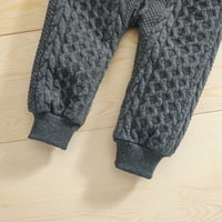 Vedolay Boys Pants Archsuite Toddler Little Boys Fall Toletits Пуловер флорални топ панталони дрехи, сиви 18- месеца