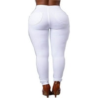 Афунбаби жени моливни панталони деним кльощави дънки с висока талия панталони