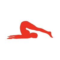 Yoga Halasana POSE Стикер Decal Die Cut - самозалепващо винил - устойчив на атмосферни влияния - направен в САЩ - много цветове и размери - OM