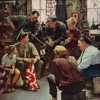 Мармонт хил морски пехотинец от Норман Рокуел живопис върху платно