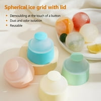 Fairnull Set Ice Ball Mold Лесно демайлинг за многократна употреба на храна Студено устойчиво силиконово уиски ледена топка плесен домашни консумативи