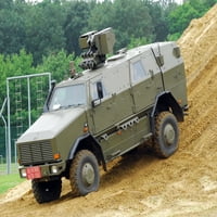 Dingo MPPV на белгийската армия на отпечатък на плакат за груб терен