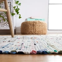 RAG ROBYNE RAIMED COTTOR REG RUG, GREY MULTI, 6 '6' Round