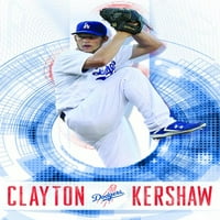 Лос Анджелис Доджърс - Плакат за стена на Clayton Kershaw, 22.375 34