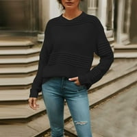 Simu жени есен небрежен модерен пуловер Дамски солиден цветен пуловер пуловер пуловер с дълъг ръкав пуловер