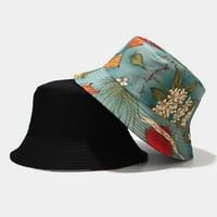 Люиен Унисе двустранна шапка шапка жени шапки Мъже флорални слънце излет кофа рибар бейзболни шапки
