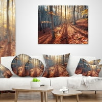 Дизайнарт Кримска планина дърво сянка-пейзаж фотография хвърли възглавница - 12х20
