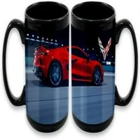 C Corvette Coffee Mug 15oz каменна чаша с кола - черно
