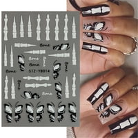 Ингуо нокти стикери светят в тъмното флуоресцентен дизайн нокти стикери самозалепващи Направи Си Сам нокти изкуства съвети за жените нокти изкуства