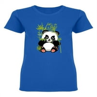 Сладък дизайн на мечка панда с форма на тениска-изображения от Shutterstock, женски X-голям