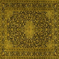 Агли Компания Машинно Пране Вътрешен Правоъгълник Персийски Жълто Традиционни Килими Площ, 4 '6'