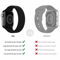 Силиконов солов контур, съвместим с ленти на Apple Watch Elastic Belt Silicone Breclet Series Iwatch Series Ultra SE Band