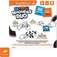 Foxmind Games: Match Madness Duo, съвпадащата игра за бързи мислители, бързи и екшън, разпознаване на модели и сръчност, направена за играчи, на възраст от 8+