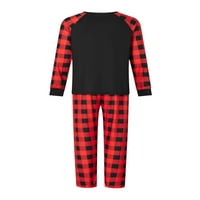 Kupretty Christmas Pajamas for Family Christmas pjs съвпадащи комплекти червена карирана Christma Pajama Family Xmas Holiday Sleepwear