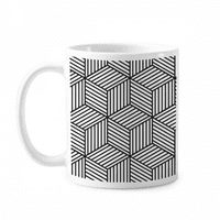 Проста линия художествена зърно илюстрация шаблон за керамика Cerac Cerac Coffee Porcelain Cup прибори за хранене