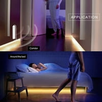 Светодиодна лента за кухня под шкаф светлина нощни стълби гардероб нощна лампа за сигурност - със сензор за движение