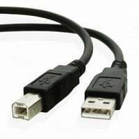 25 фута USB кабел за Epson Expression Home XP- малък в едно принтер- черен