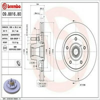 Brembo 09.8816. Спирачни ротори