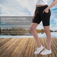 Crush Biker Shorts Жени с джобове Дамски тренировки Шорти-къси панталони-къси панталони-Увреждащи къси панталони Контроли за контрол на къси панталони