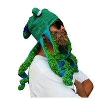 Umitay Party Tricky Funny Headgear Crochet Woolen Color Blocking Hat