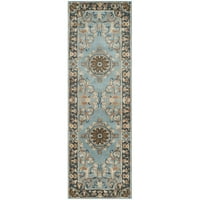 Империя колекция ЕМ459С ръчно изработен син килим