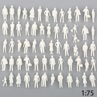 50 1: Мащабен модел миниатюрни бели фигури Човешки архитектурен модел