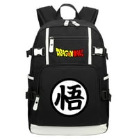 Bzdaisy Dragon Ball Goku Backpack - голям капацитет с множество джобове за 15 '' лаптоп унизис за деца тийнейджър