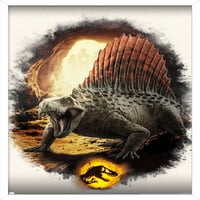 Jurassic World: Dominion - Dimetrodon Focal Wall Poster, 22.375 34 рамки