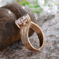 Бидобибо диамантен пръстен Дамски моден пръстен злато пълен диамант кръг диамантен сватбен пръстен Подарък Пръстен Пръстени за нейния подарък за майка съпруга момиче приятелю