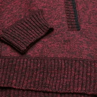 Пуловери за мъже Модерни годни пуловер Кардиган Небрежни бижута Сладки пуловери Червено М